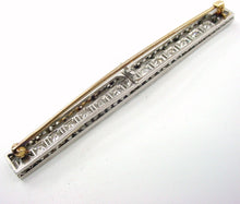Load image into Gallery viewer, Stunning Edwardian 18k Diamond Bar Brooch Pin--2.39 Cts