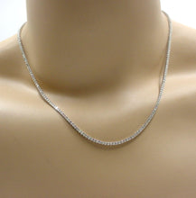 Load image into Gallery viewer, Sparkling 3.40 Ct Diamond Rivière Tennis 14k White Gold Necklace