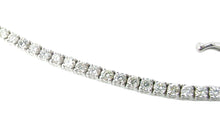 Load image into Gallery viewer, Sparkling 3.40 Ct Diamond Rivière Tennis 14k White Gold Necklace