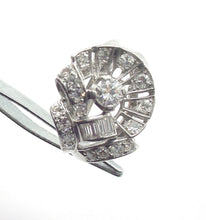 Load image into Gallery viewer, Platinum Diamond 1940s Retro Period Ring