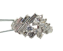 Load image into Gallery viewer, Unusual Platinum 1.80 Ct Mixed Cut VS Diamond Vintage Cocktail Ring