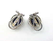 Charger l'image dans la galerie, Antique 18k Old Cut Diamond Halo Rosette Drop Earrings