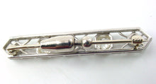 Charger l'image dans la galerie, Platinum Antique 1.30 Ct. Old European Cut Diamond Bar Pin Gold Brooch
