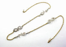 Load image into Gallery viewer, Antique Edwardian Period Platinum 14k Gold OEC Diamond Station Necklace-11 grams