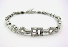 Load image into Gallery viewer, Art Deco Platinum 1.50 Ct Diamond "Buckle" Link Bracelet-Jeweler Custom Creation