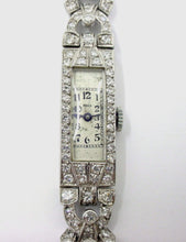 Carica l'immagine nel visualizzatore di Gallery, Art Deco "Doxa" Platinum 2.00 Ct. Diamond 3/4 Bracelet Dinner Watch