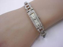 Carica l'immagine nel visualizzatore di Gallery, Art Deco "Doxa" Platinum 2.00 Ct. Diamond 3/4 Bracelet Dinner Watch