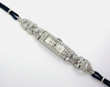 Carica l'immagine nel visualizzatore di Gallery, Art Deco "Doxa" Platinum 2.00 Ct. Diamond 3/4 Bracelet Dinner Watch