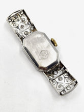 Load image into Gallery viewer, Swiss Art Deco Platinum Diamond Sapphire Dinner Watch--Monte Ancre