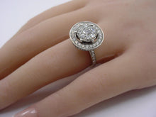 Load image into Gallery viewer, Whimsical 1.53 Ct Diamond "Steering Wheel" 14K White Gold Cocktail Ring