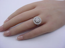 Load image into Gallery viewer, Whimsical 1.53 Ct Diamond "Steering Wheel" 14K White Gold Cocktail Ring