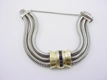Load image into Gallery viewer, Retro Tiffany & Co. 1940s 18k Sapphire Silver Link Chain Bracelet