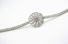 Load image into Gallery viewer, Vintage Platinum 3.00 Ct Diamond Circle 14k Gold Link Bracelet