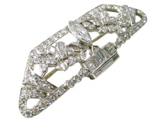 Load image into Gallery viewer, Rare Art Deco GIARDINETTI Platinum 2.62 Ct Diamond Brooch