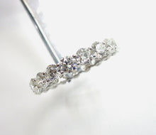 Load image into Gallery viewer, Luminous Platinum 3.30 Ct Diamond Eternity Band Ring--GIA
