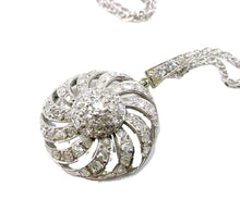 Load image into Gallery viewer, Platinum 1.65 ct. Diamond Pendant Enhancer Necklace
