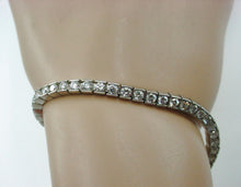 Carica l&#39;immagine nel visualizzatore di Gallery, Luxurious 5.00 Ct. Natural Diamond Platinum Straight Line Tennis Bracelet
