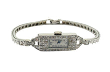 Carica l&#39;immagine nel visualizzatore di Gallery, Art Deco Diamond Bracelet Watch By Péry
