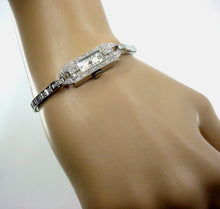 Carica l&#39;immagine nel visualizzatore di Gallery, Art Deco Diamond Bracelet Watch By Péry
