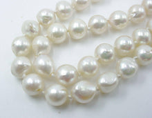 Load image into Gallery viewer, Essential Double Strand Cultured Pearl Jadeite Jade 14k Yellow  Gold Necklace
