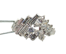 Load image into Gallery viewer, Unusual Platinum 1.80 Ct Mixed Cut VS Diamond Vintage Cocktail Ring
