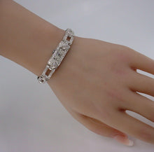 画像をギャラリービューアに読み込む, Art Deco Platinum 2.00 Ct. Diamond 3/4 Bracelet Dinner Watch
