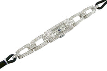 画像をギャラリービューアに読み込む, Art Deco Platinum 2.00 Ct. Diamond 3/4 Bracelet Dinner Watch
