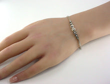 Load image into Gallery viewer, Edwardian Diamond Enamel White Gold Link Bracelet
