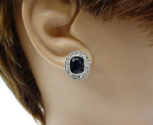 Carica l&#39;immagine nel visualizzatore di Gallery, Antique 18k Old Cut Diamond Halo Rosette Drop Earrings
