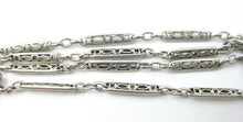 Charger l&#39;image dans la galerie, Unusual Platinum Open Fancy Link Watch Chain Choker Necklace

