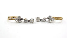Carica l&#39;immagine nel visualizzatore di Gallery, Edwardian Belle Époque Sweet Diamond Platinum 18k Gold Antique Drop Earrings
