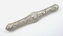 Load image into Gallery viewer, Impressive 1.53 European Cut Diamond Platinum Belle Époque Pin Brooch
