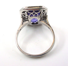Load image into Gallery viewer, Romantic Amethyst Diamond Platinum Halo Engagement Cocktail Ring
