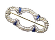 Silent Actress Miriam Seegar Stunning Diamond Pearl Brooch- 1900 Movies