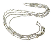 SALE--Mary Tyler Moore Custom Cultured Pearl Long Chain 18k Continuous Necklace--38