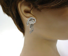 Load image into Gallery viewer, Striking Platinum Retro 1.40ctw Diamond Drop Earrings
