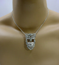Load image into Gallery viewer, Incredible 3.00 Ct Diamond Vintage 18k White Gold Clip Pendant
