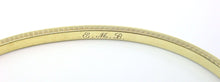 Load image into Gallery viewer, Antique Wordley, Allsopp &amp; Bliss 14k Gold Bangle
