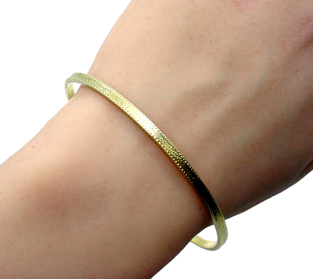 Antique Wordley, Allsopp & Bliss 14k Gold Bangle