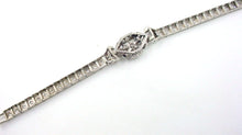 Load image into Gallery viewer, Vintage 2.75 Ct. Diamond 14k White Gold Embellished Front Bracelet--Small Wrist
