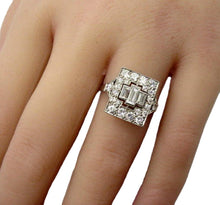 Load image into Gallery viewer, Art Deo Mixed Cut 1.14 Ct. VS1 Diamond Platinum Engagement Cocktail Ring
