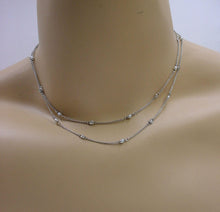 Load image into Gallery viewer, Antique Edwardian Platinum 1.42 Ct Diamond Pearl Long Chain Necklace
