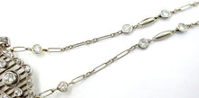 Load image into Gallery viewer, Rare Belle Époque Edwardian European 2.40 Ct Diamond Gold Ribbon Chain Necklace
