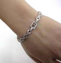 Load image into Gallery viewer, Art Deco Platinum 1.50 Ct Diamond "Buckle" Link Bracelet-Jeweler Custom Creation
