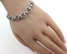 Load image into Gallery viewer, Rare Antique 7.00 Ct. Diamond Silver Fancy Link Bracelet

