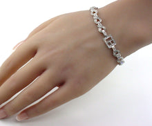 Load image into Gallery viewer, Art Deco Platinum 1.50 Ct Diamond "Buckle" Link Bracelet-Jeweler Custom Creation

