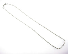 Load image into Gallery viewer, Vintage Art Deco Platinum Diamond Station Baton Link Chain Necklace
