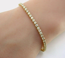Load image into Gallery viewer, Lovely 4.16 Ct. Diamond Link 14k Gold Tennis Bracelet
