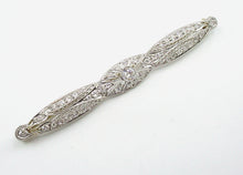 Load image into Gallery viewer, Impressive Old Cut Diamond Platinum Belle Époque Pin Brooch

