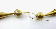 Load image into Gallery viewer, Iconic Victorian Torpedo Gold Earrings-Very Fine Wirework Detail

